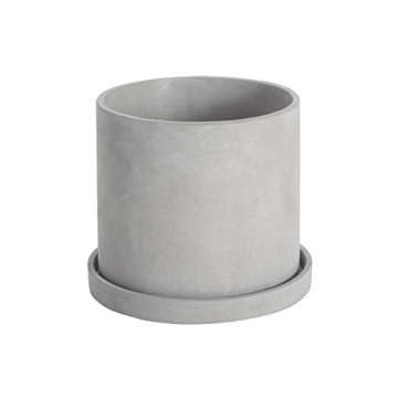 Ekirlin Grey Cement Succulent Planter with Drain Hole
