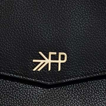 Freshly Picked Classic V1 Diaper Bag Backpack, Wipeable Vegan Leather Diaper Bag With Changing Pad, Convertible (Ebony)