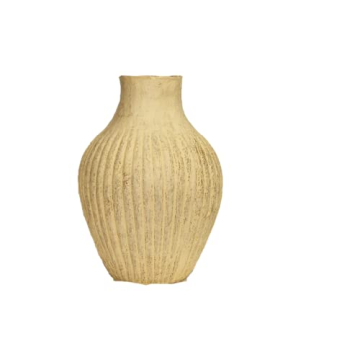Unique Shree Mehta Artisanal Paper Mache Vase - Eco-Friendly Home Accent