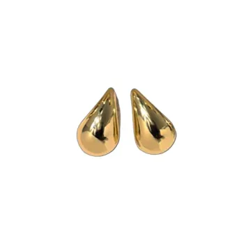 Trendy Gold Drop Earrings: 3cm x 1.8cm Statement Style