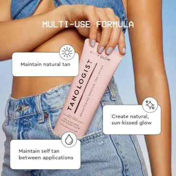 Tanologist Brightening Daily Glow Body Lotion- Medium To Dark, 8.45 fl. oz/250 ml Tube