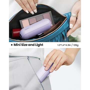 Gaiatop Portable Handheld Fan, Mini Rechargeable Folding Fans with Power Bank USB Battery Operated, ...