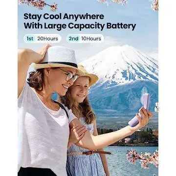 Gaiatop Mini Rechargeable Folding Fan & Power Bank