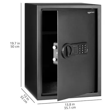 Amazon Basics Small Safe Electronic Lock Box 1.8 Cubic Feet