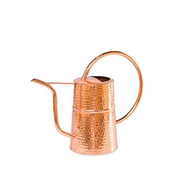 Gardener’s Supply Company Copper Plated Indoor Watering Can | 3 Quart Water Capacity, Decorative Copper-Plated Steel with Easy Pour Curved Spout for Houseplants, Succulents, Seeds, and Herbs