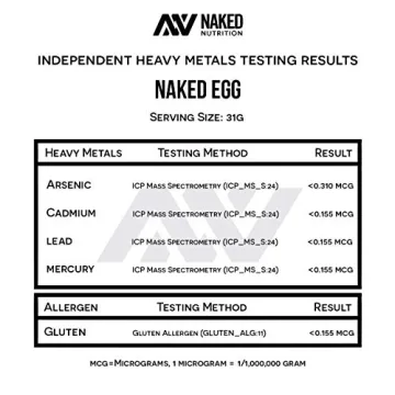 Naked Non-GMO Egg White Protein Powder - 3LB Unflavored