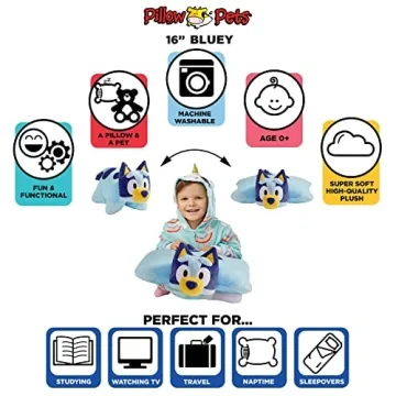 Bluey Pillow Pet Cuddly Plush Toy for Kids