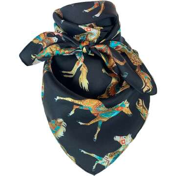 Austin Accent Silk Cowboy Bandana - 34" - Various Colors