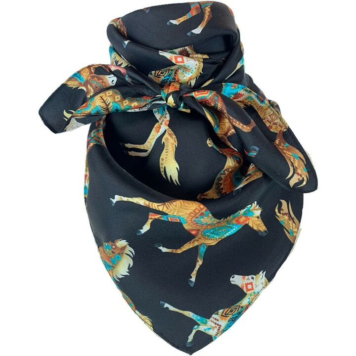 Austin Accent Silk Cowboy Bandana - 34" - Various Colors