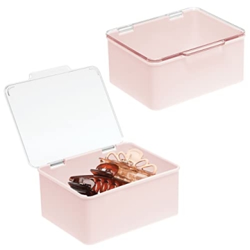 mDesign Cosmetic Storage Organizer Box - 2 Pack