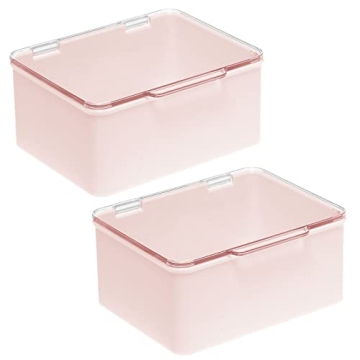 mDesign Cosmetic Storage Organizer Box - 2 Pack