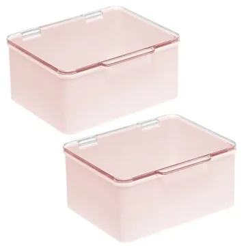 mDesign Cosmetic Storage Organizer Box - 2 Pack