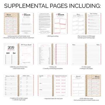 Bloom Daily Planners 2019 Calendar Day Planner - Stylish & Organized