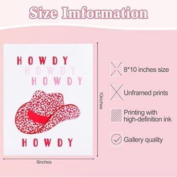 Chinco 6 PCS Pink Preppy Room Decor Poster Set