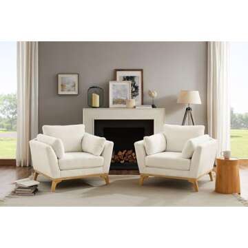 Comfortable VANOMi Accent Chair for Living Room & Bedroom