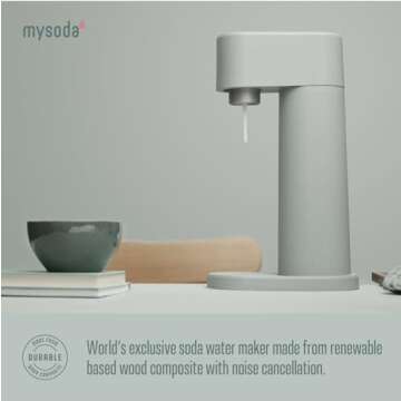 Mysoda Woody Sparkling Water Maker - Eco-Friendly and Stylish