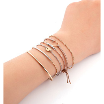 Bohemian Multi-Layered Charm Bracelets Set for Women
