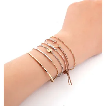 Bohemian Multi-Layered Charm Bracelets Set for Women