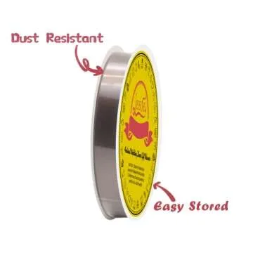 LEEQE Double Face Brown Satin Ribbon 5/8 inch X50 Yards