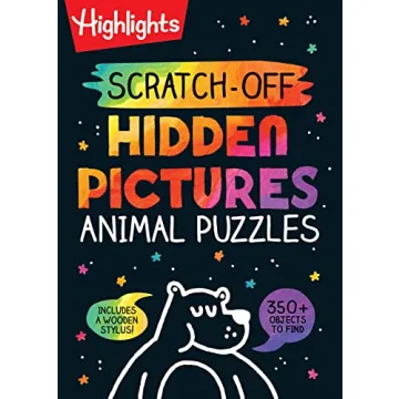 Scratch-Off Hidden Pictures Animal Puzzles – Fun for All Ages!