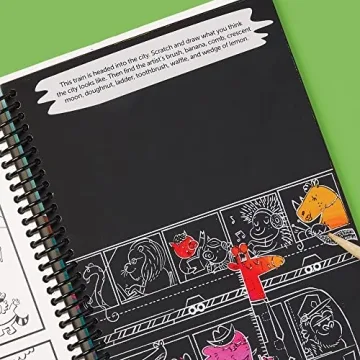 Scratch-Off Hidden Pictures Animal Puzzles for Kids Fun
