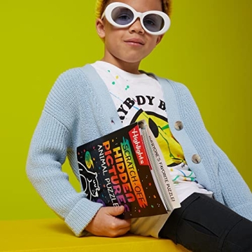 Scratch-Off Hidden Pictures Animal Puzzles for Kids Fun