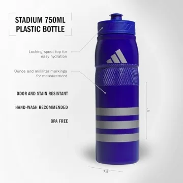 adidas 750ml Stadium Water Bottle for Sports & School