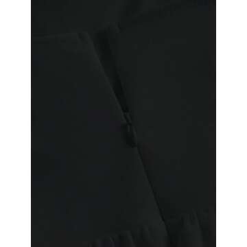 SHENHE Women's Ruched Corset Dress Spaghetti Strap Fit and Flare Flowy Skater Mini Cami Dress Black X-Small