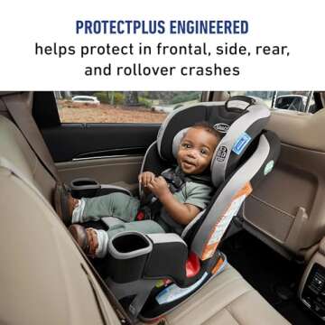 Graco Extend2Fit 3-in-1 Car Seat, Grey Booster Car Seat Convertible