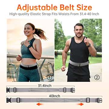 Running Belt for Men and Women | Waterproof & Reflective