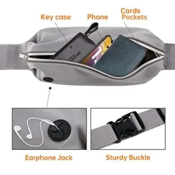 Running Belt for Men and Women | Waterproof & Reflective