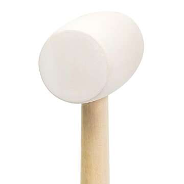 Durable QEP 16 oz White Rubber Tile Tapping Mallet