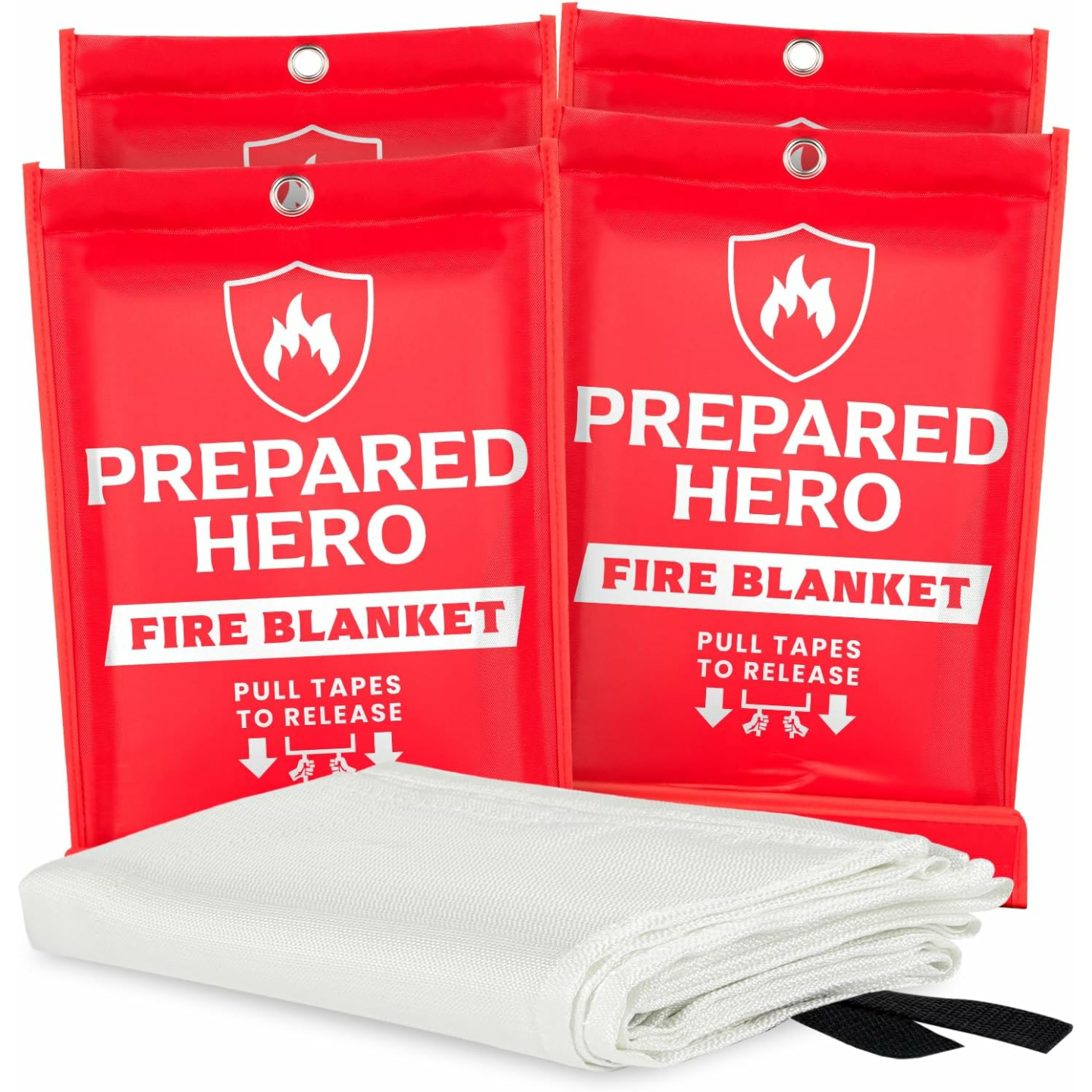 Emergency Fire Blanket - 4 Pack, 40" Kitchen Size