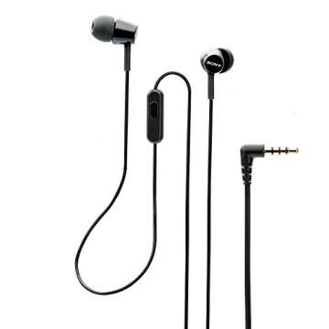 Sony MDREX155AP In-Ear Headphones with Mic for Calls