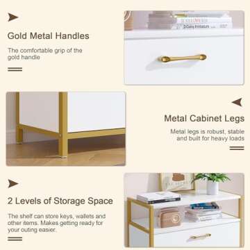 Stylish VECELO Shoe Storage Cabinet for Entryway Organization