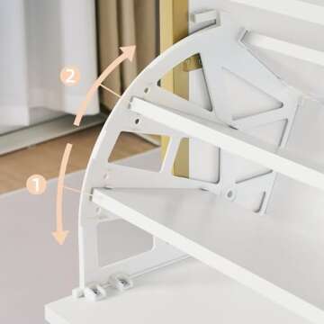 Stylish VECELO Shoe Storage Cabinet for Entryway Organization