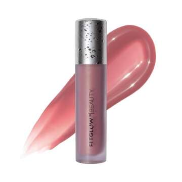 FITGLOW Beauty - Lip Color Serum | Vegan, Woman-Owned Clean Beauty (Nudie - Pink Nude)