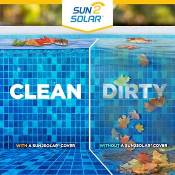 Sun2Solar Blue 10 ft x 16 ft Rectangle Solar Cover | 800 Series | Heat Retaining Blanket for Rectangular Inground & Above Ground Swimming Pools | Use Sun to Heat Pool | Bubble Heating Blankets