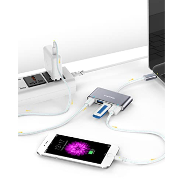 LENTION 4-in-1 USB-C Hub for MacBook Pro and More