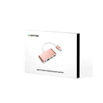 LENTION 4-in-1 USB-C Hub for MacBook Pro and More