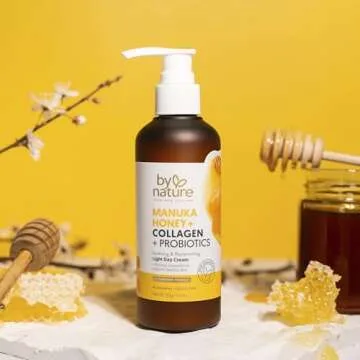 By Nature Manuka Honey + Collagen + Probiotics Day Cream - Nourishing Formula to Soothen your Skin -...