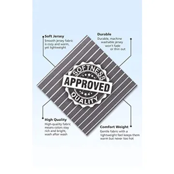 PajamaGram Classic Men's Cotton Pajamas Set - XL Charcoal Stripe Comfort