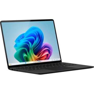 Microsoft Surface Laptop (2024), Windows 11 Copilot+ PC, 13.8" Touchscreen Display, Snapdragon X Plus (10 core), 16GB RAM, 512GB SSD Storage, Black