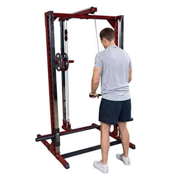 Body-Solid Best Fitness BFSM250P2 Smith Machine with LAT Attachment for Home Gym - Strength Training...