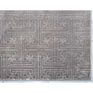 Stylish Unique Loom Uptown Collection Gray Area Rug