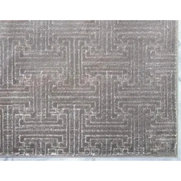 Stylish Unique Loom Uptown Collection Gray Area Rug