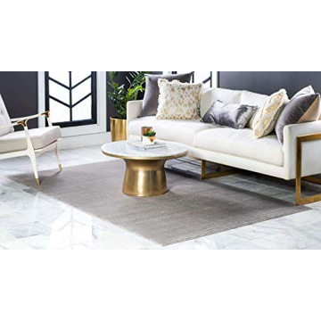 Stylish Unique Loom Uptown Collection Gray Area Rug