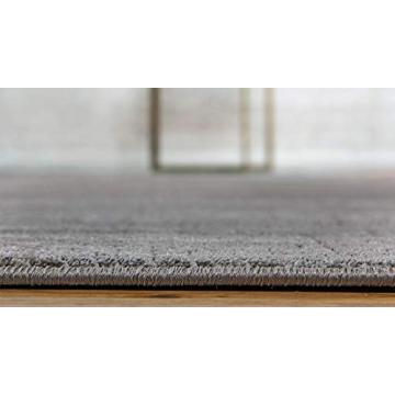 Stylish Unique Loom Uptown Collection Gray Area Rug