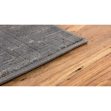 Stylish Unique Loom Uptown Collection Gray Area Rug