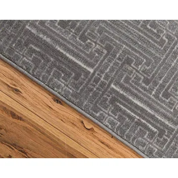 Stylish Unique Loom Uptown Collection Gray Area Rug